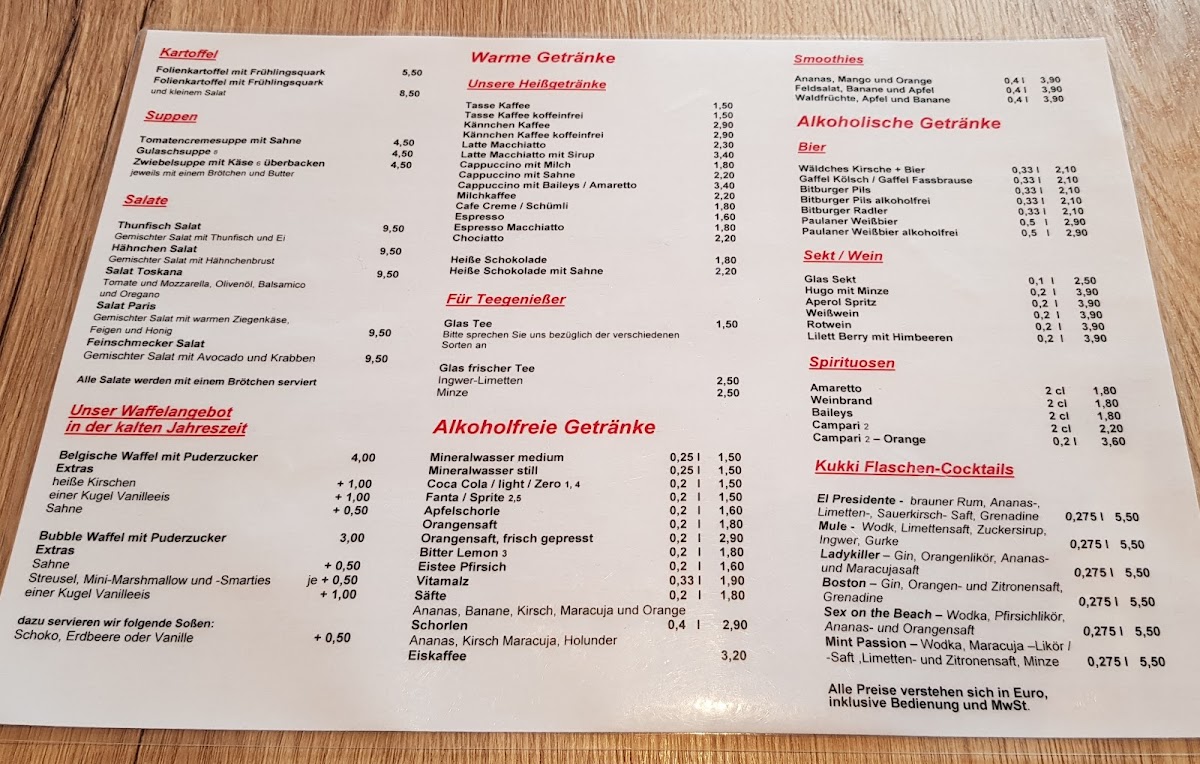 Café Paris Photo Menu 9