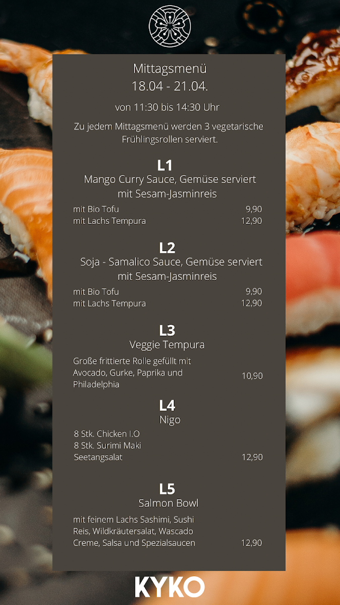 KYKO Photo Menu 6