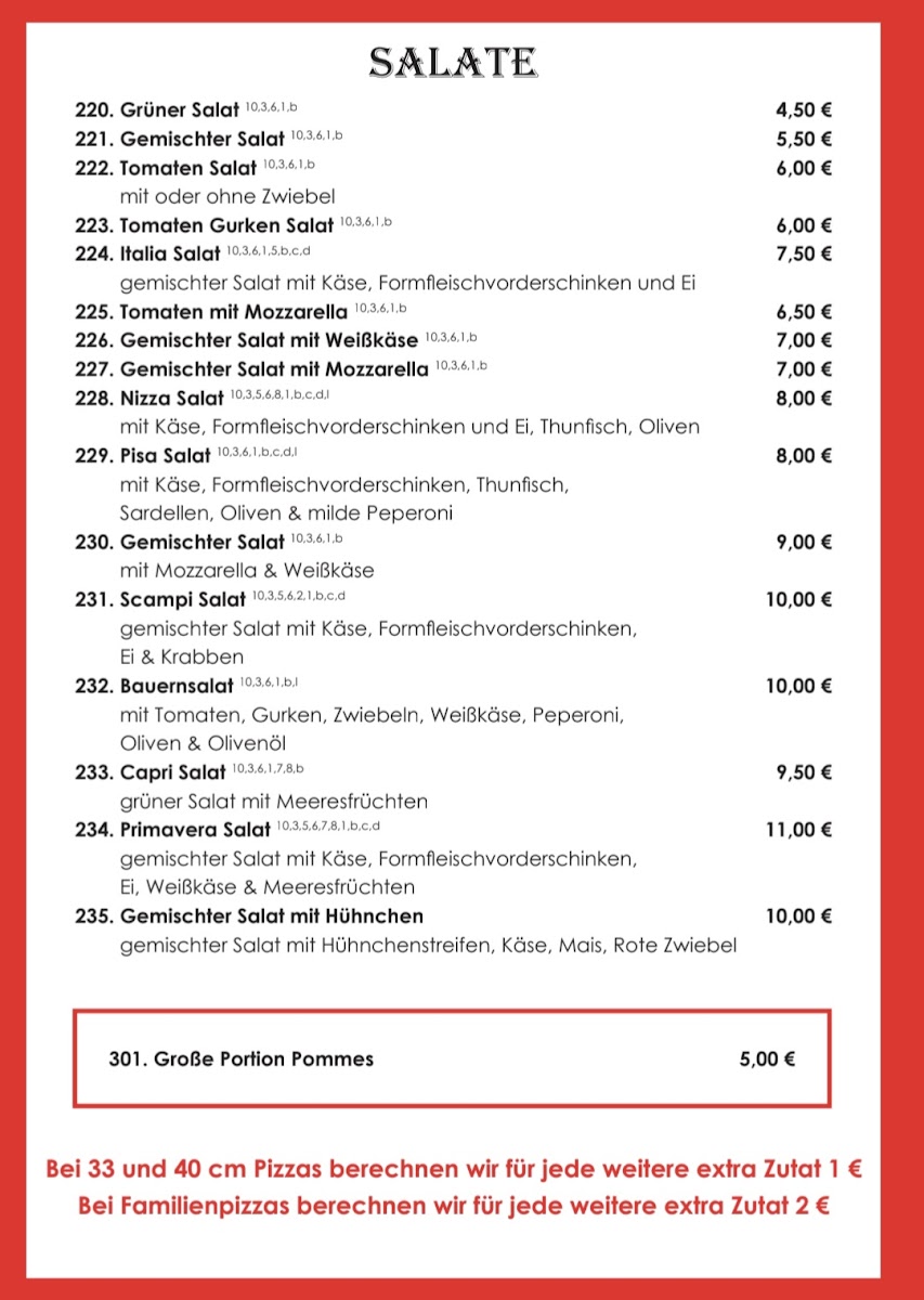 Pizzeria Milano Photo Menu 5