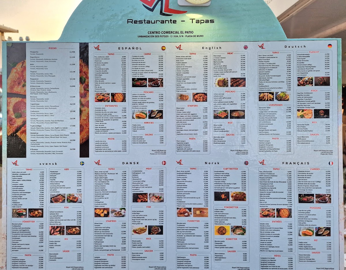 Royal Grill Photo Menu 1