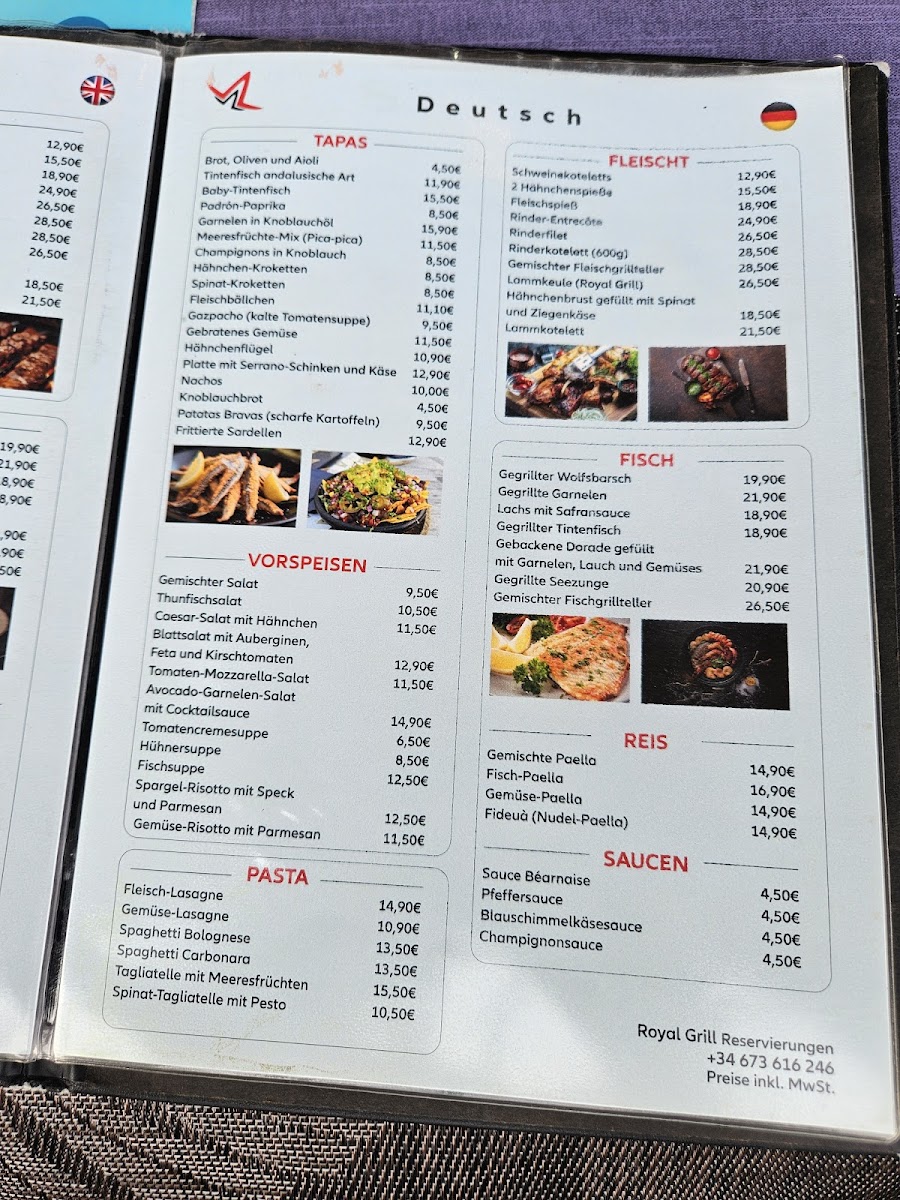 Royal Grill Photo Menu 2