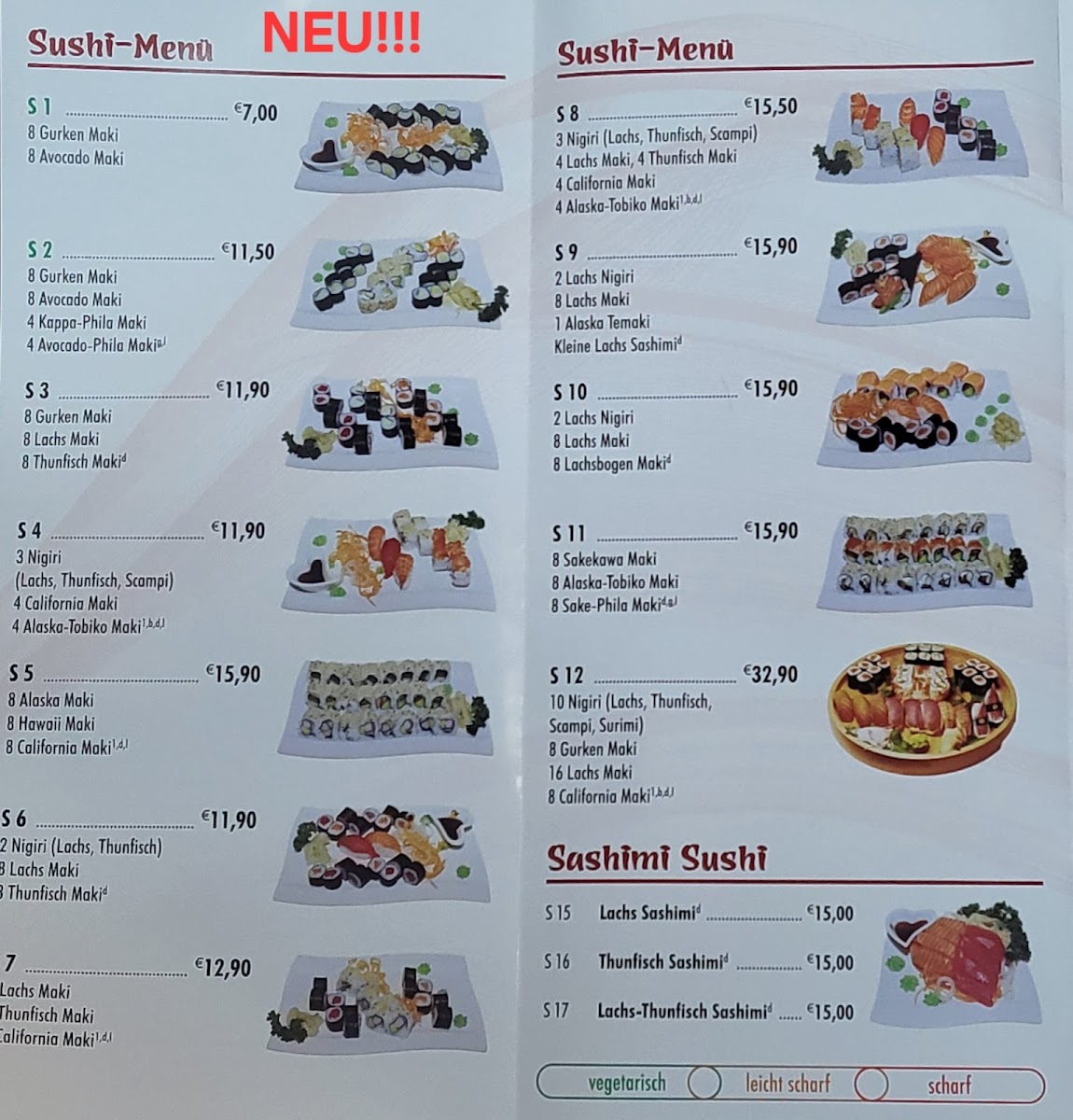 SUSHI & WOK Photo Menu 1