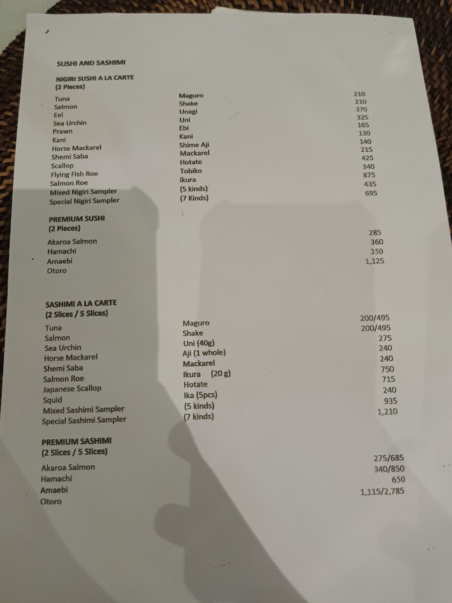 Kai Photo Menu 1