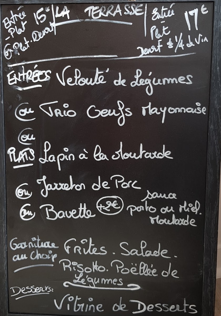 La Terrasse Photo Menu 1