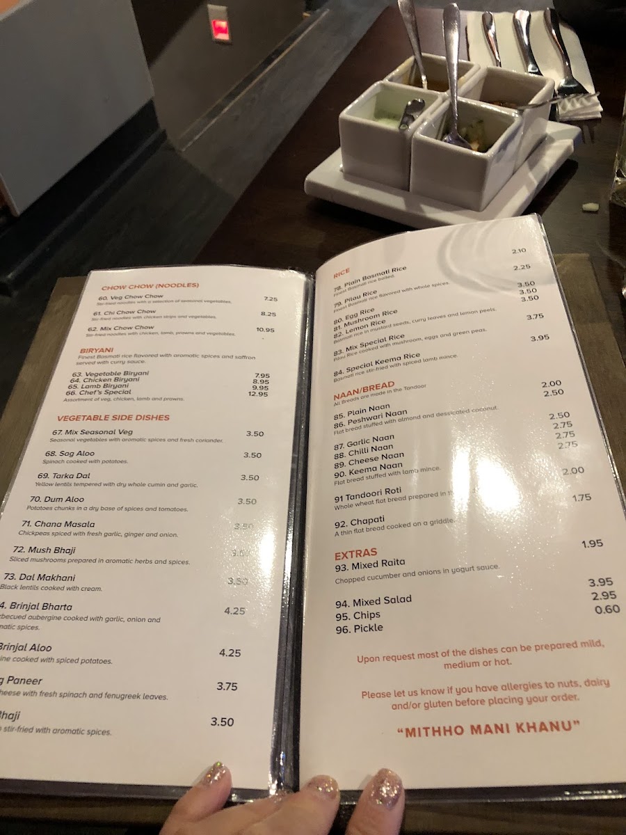 Namaste Kitchen Photo Menu 2