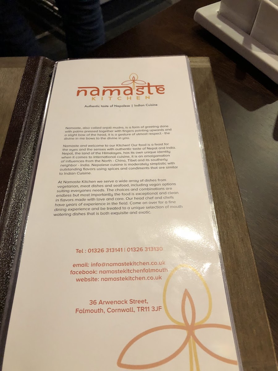 Namaste Kitchen Photo Menu 3