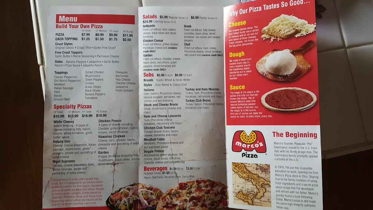 Marco's Pizza Photo Menu 2