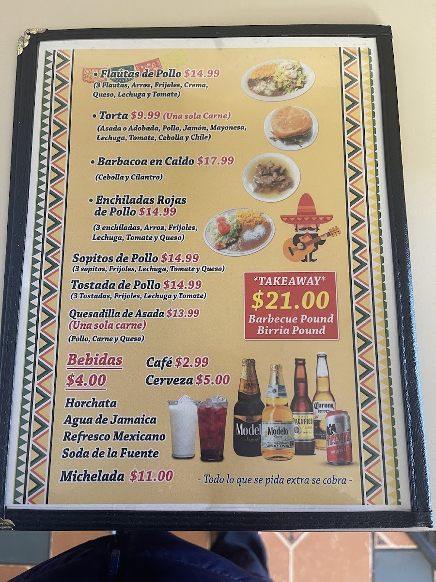 Las Lupita's Photo Menu 2