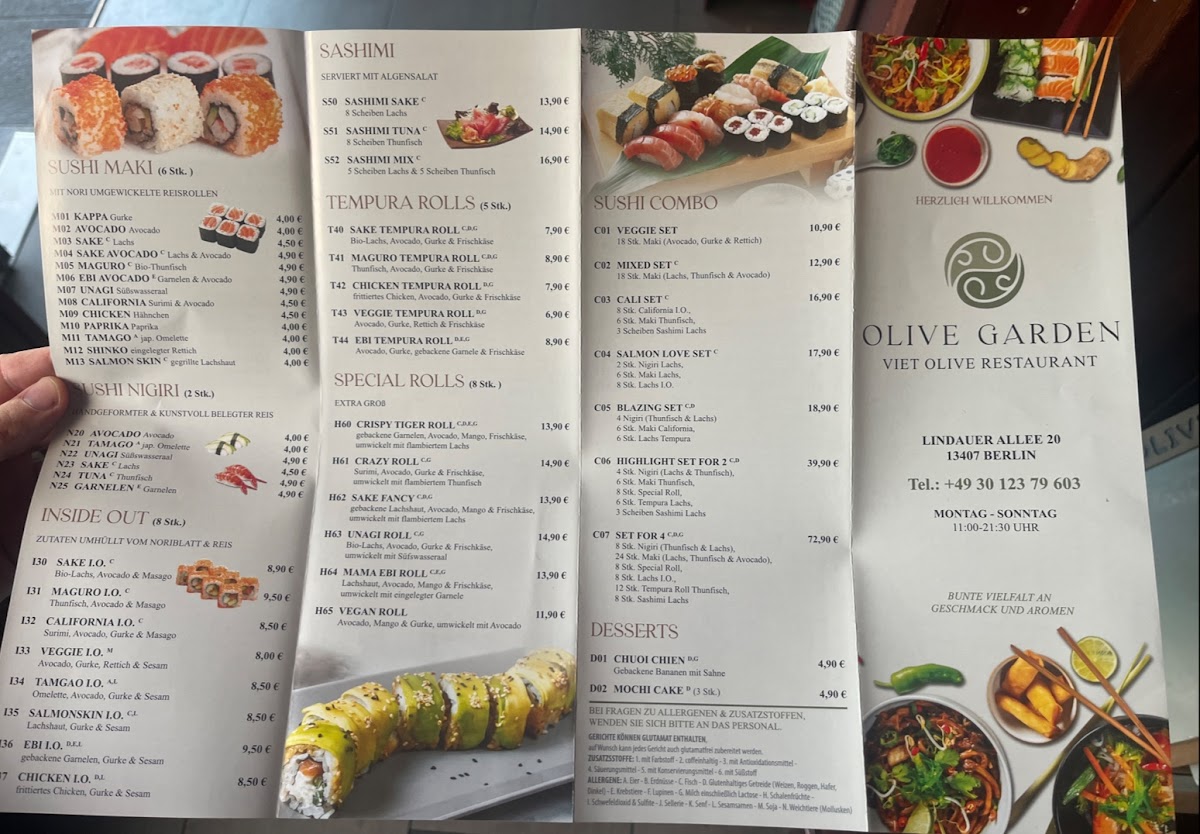 Olive Garden Photo Menu 3