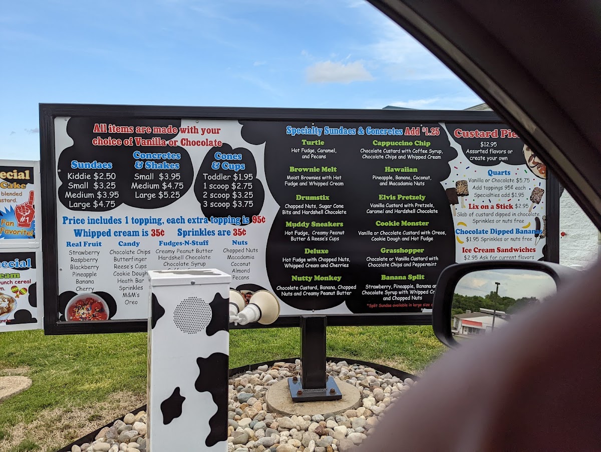 Lix Frozen Custard Photo Menu 2