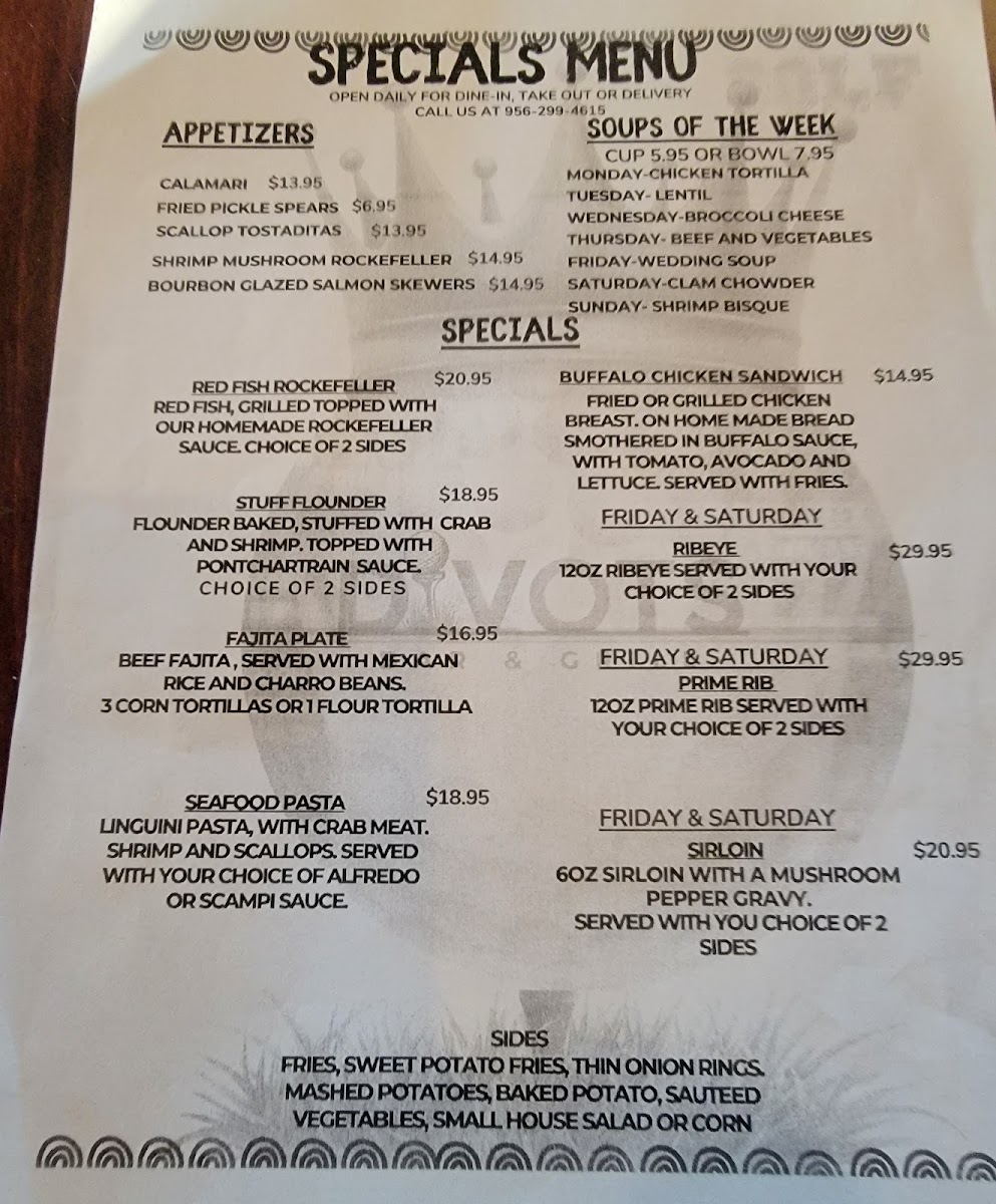 Divots Bar & Grill Photo Menu 7
