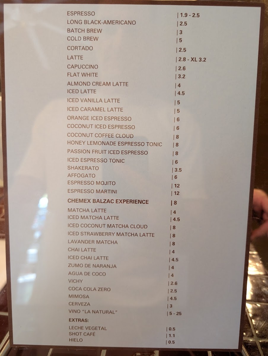 Balzac Café Photo Menu 2