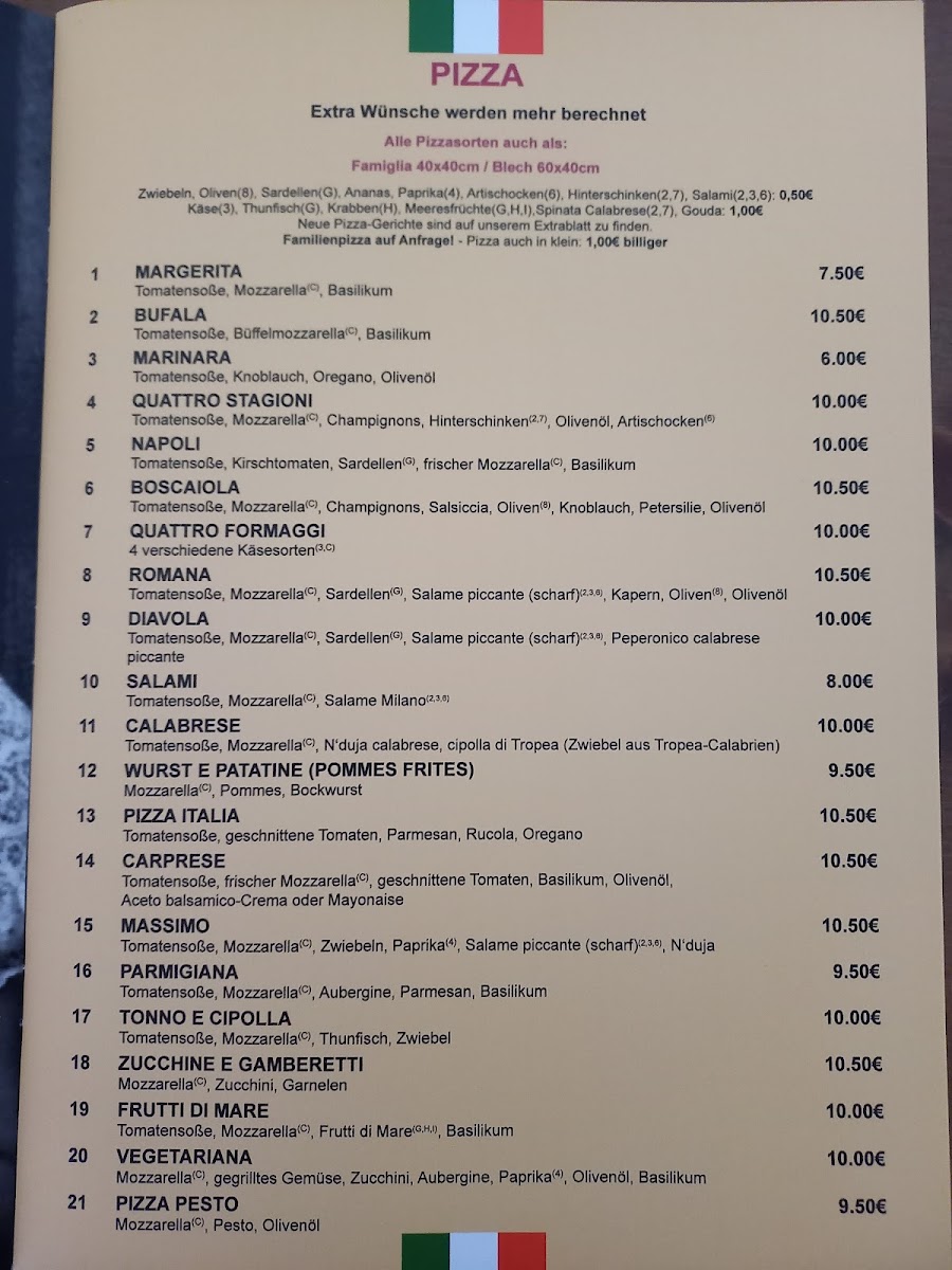 Pizzeria da Massimo Photo Menu 1