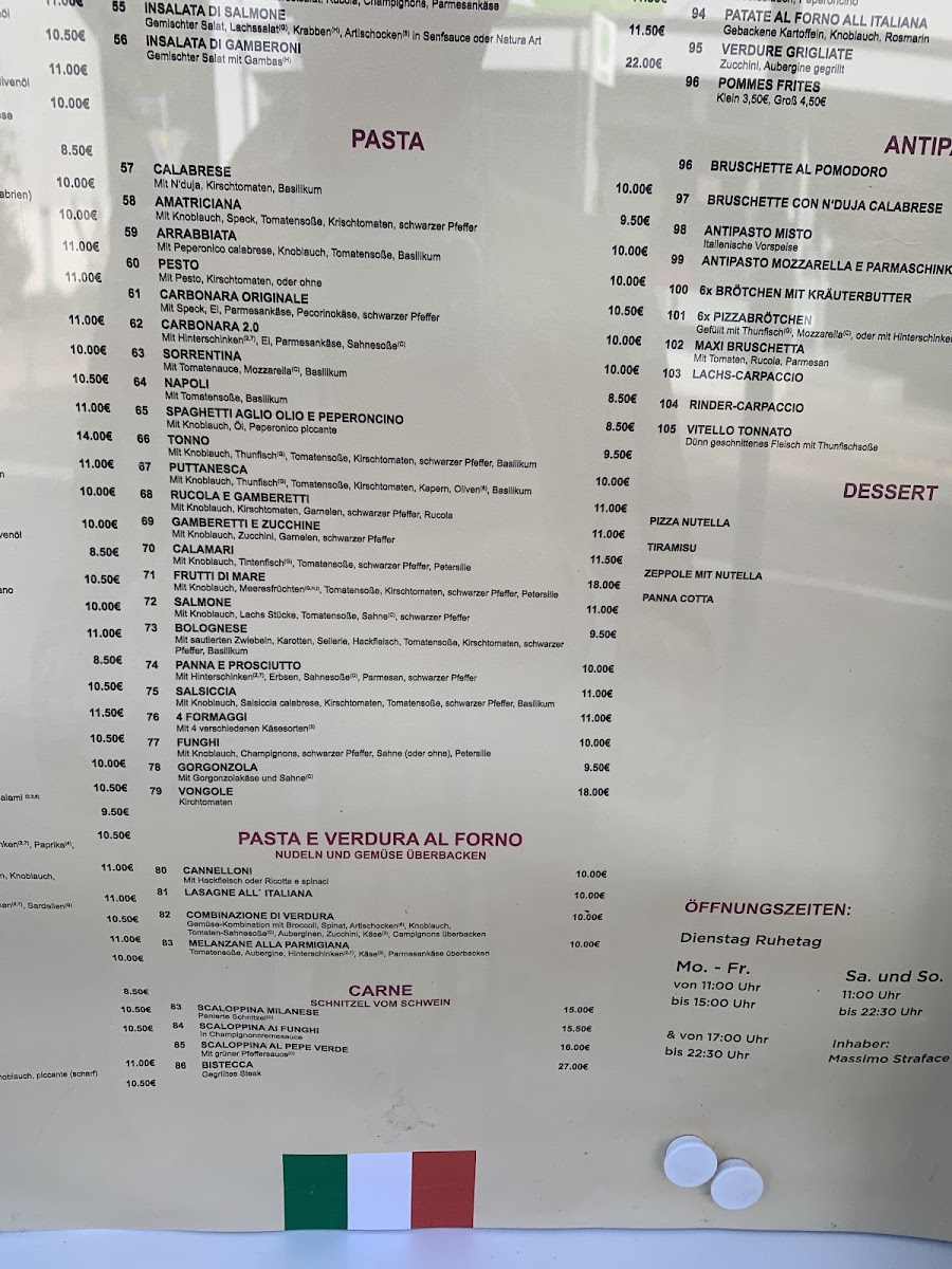 Pizzeria da Massimo Photo Menu 9