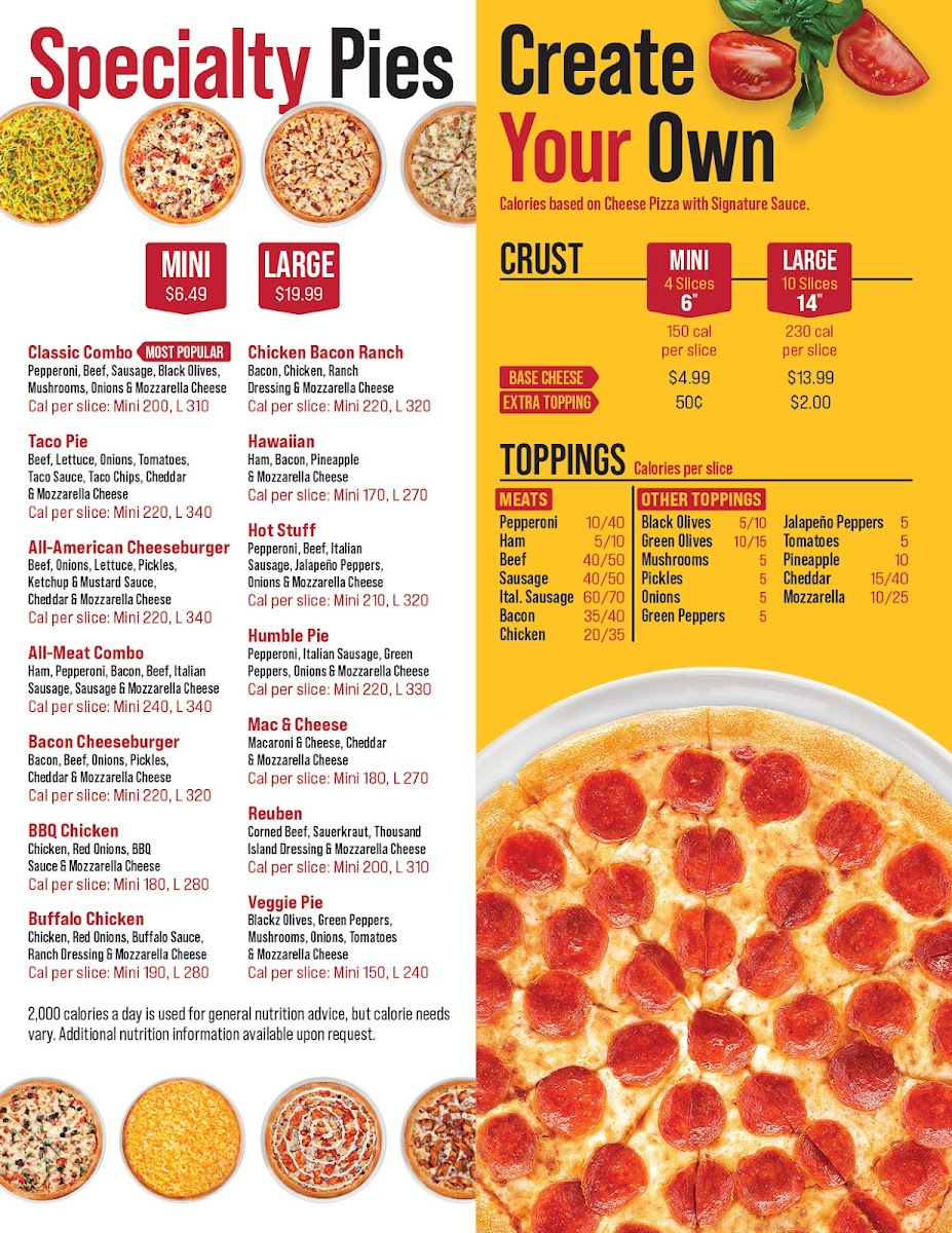 Godfather's Pizza Photo Menu 1