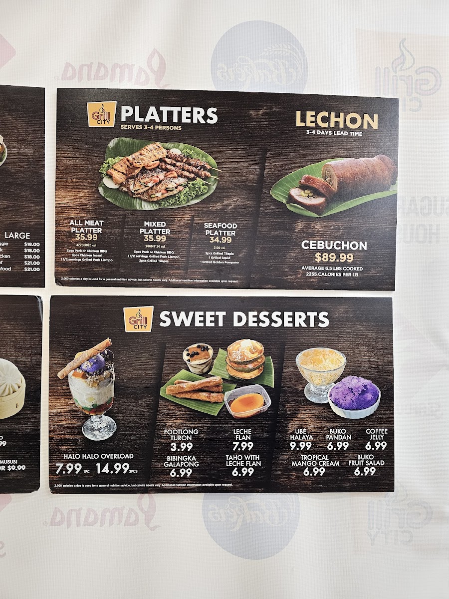Grill City Photo Menu 2