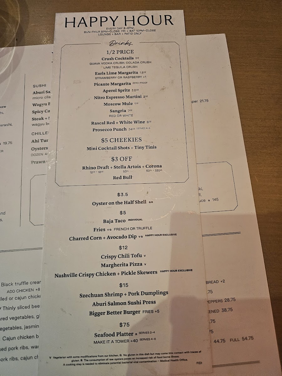 Earls Kitchen + Bar Photo Menu 1