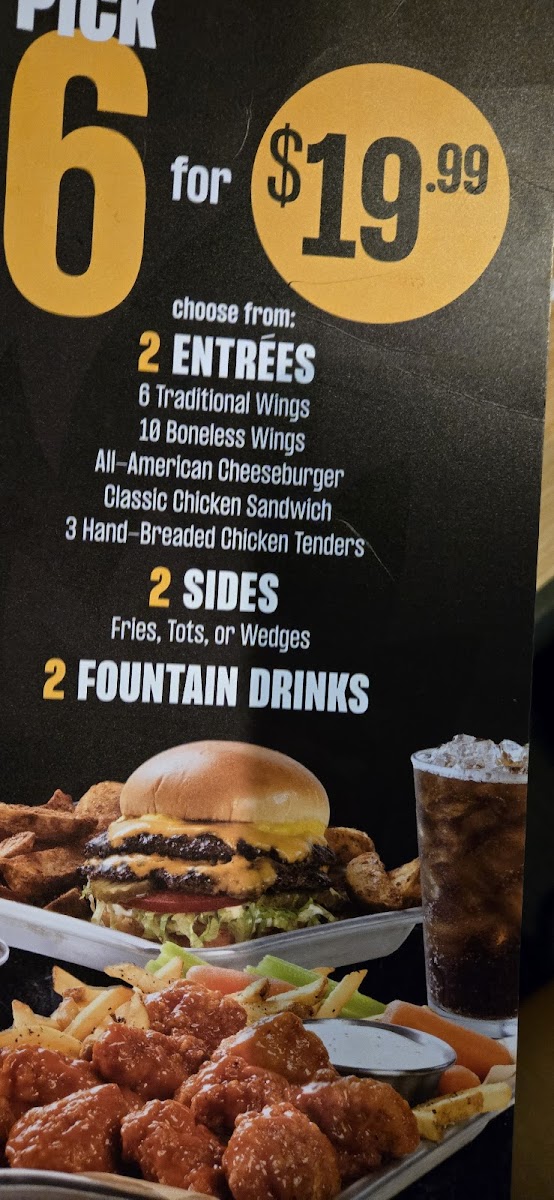 Buffalo Wild Wings Photo Menu 2