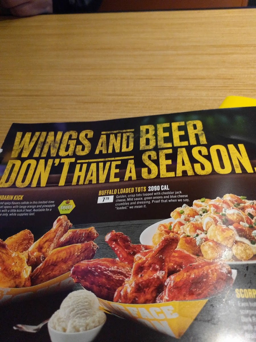 Buffalo Wild Wings Photo Menu 5