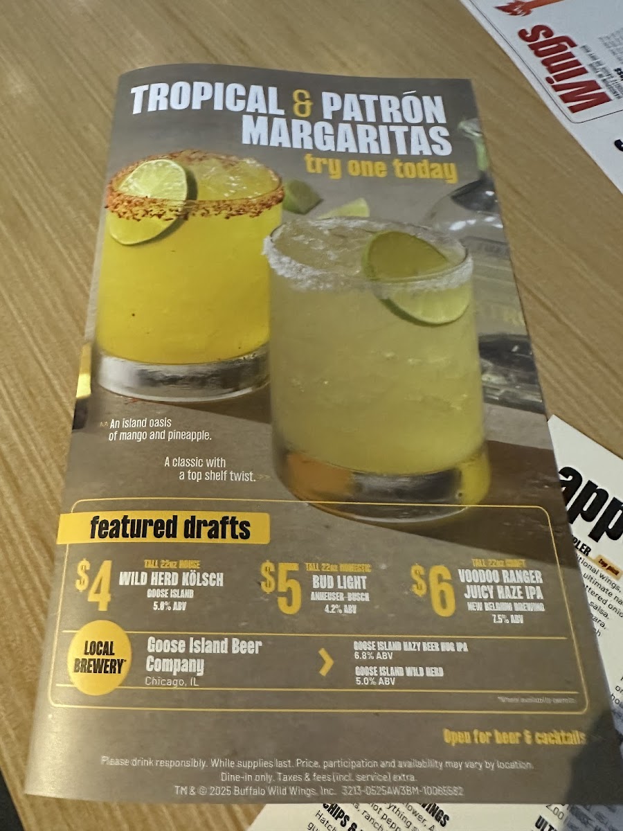 Buffalo Wild Wings Photo Menu 7