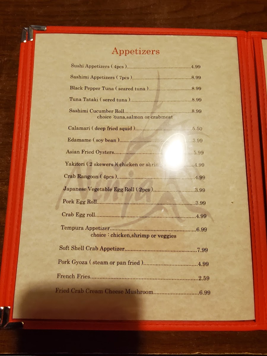 Ninja Sushi Photo Menu 2