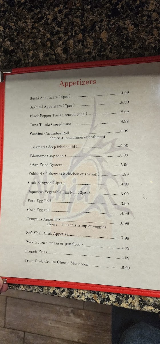 Ninja Sushi Photo Menu 8