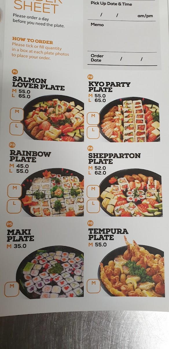KYO Sushi Photo Menu 7