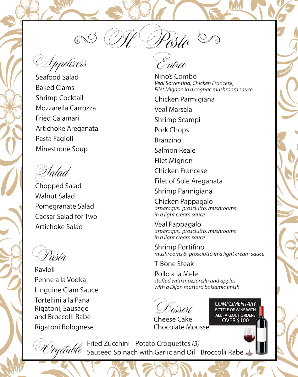 Il Posto Photo Menu 7