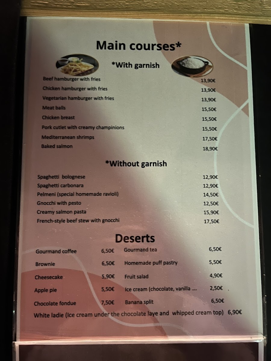 Le Gourmand Photo Menu 2