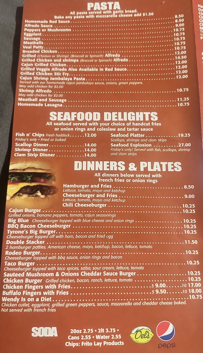 Riverside Pizza Photo Menu 1