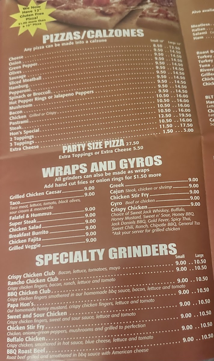 Riverside Pizza Photo Menu 5