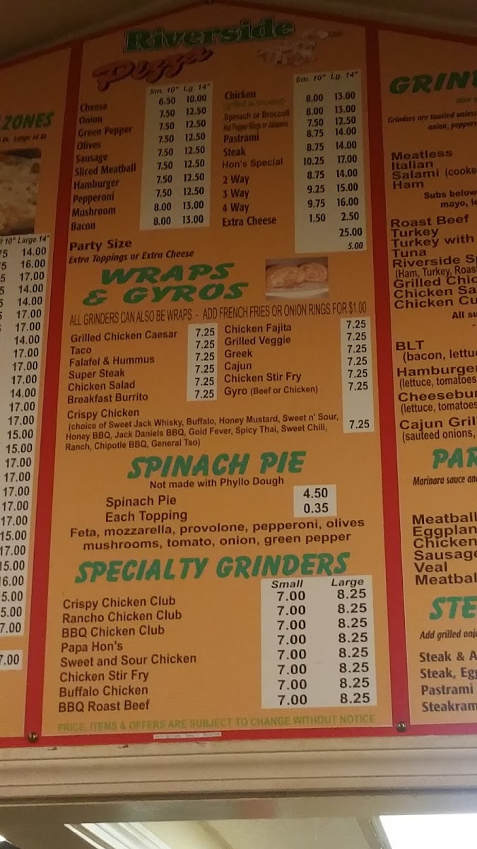 Riverside Pizza Photo Menu 7