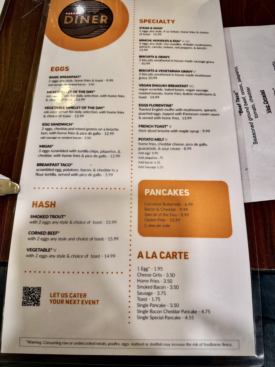 Parkway Diner Photo Menu 4