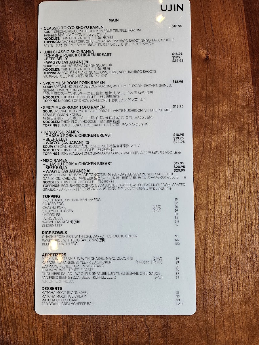 Ujin Photo Menu 2