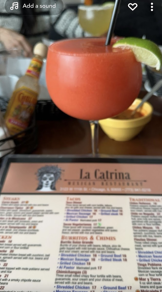 La Catrina Mexican Restaurant Photo Menu 1