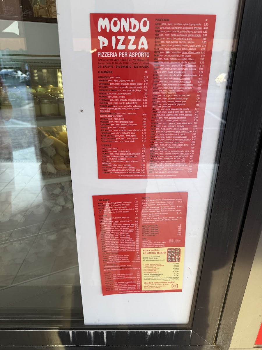 Mondo Pizza Photo Menu 2