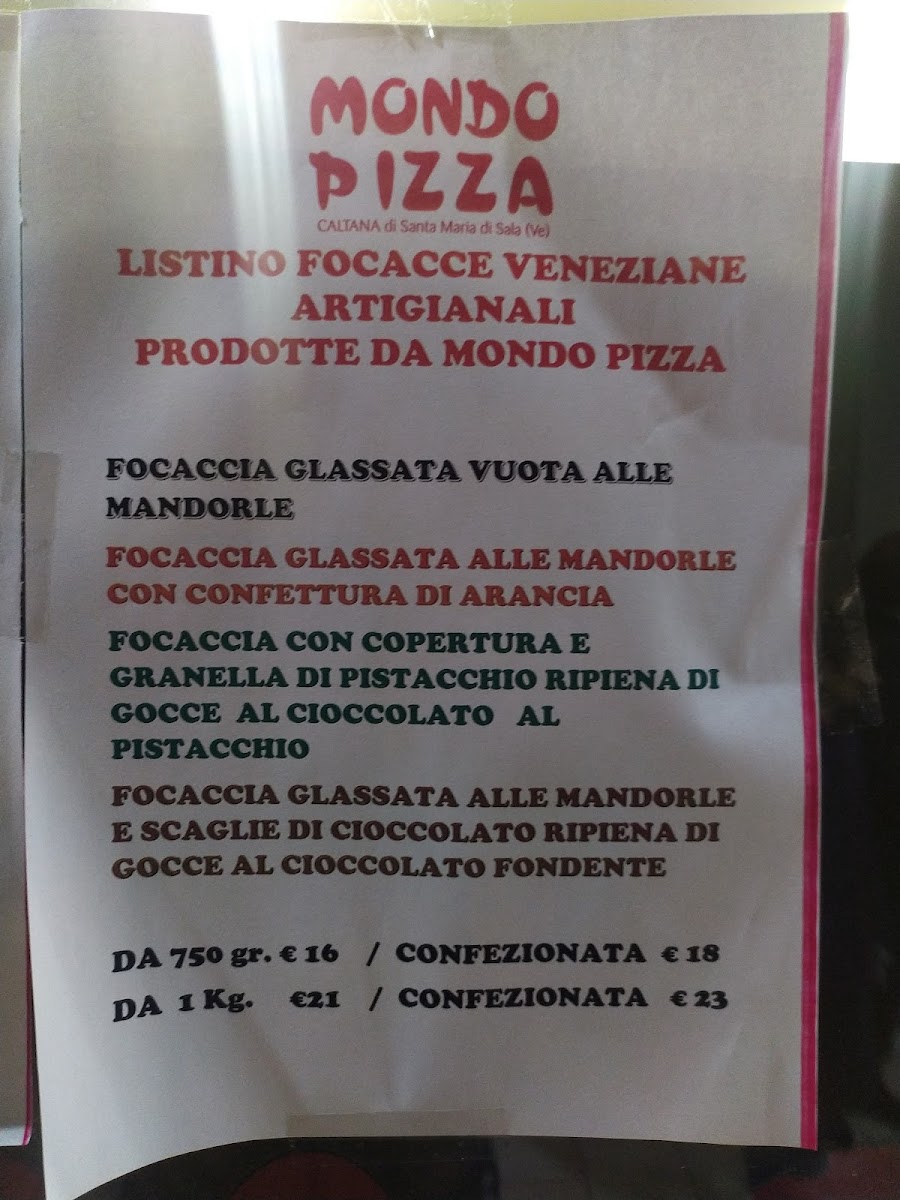 Mondo Pizza Photo Menu 3