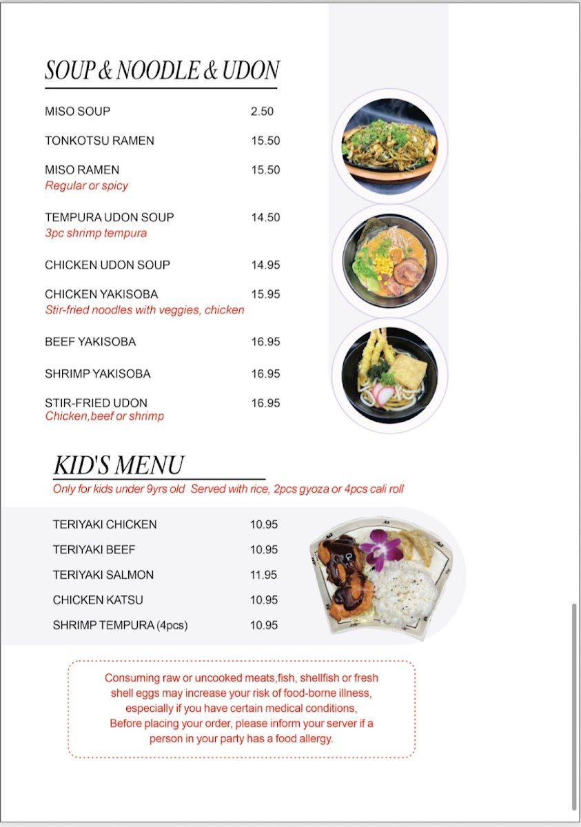 Kyo Sushi Photo Menu 4