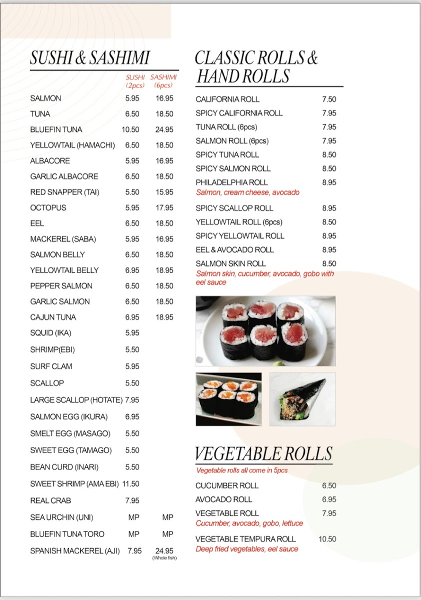 Kyo Sushi Photo Menu 6