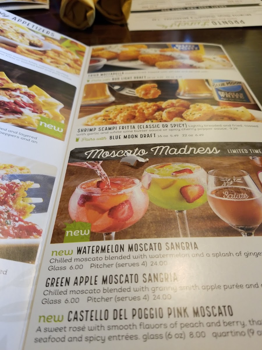 Olive Garden Italian Restaurant Photo Menu 10