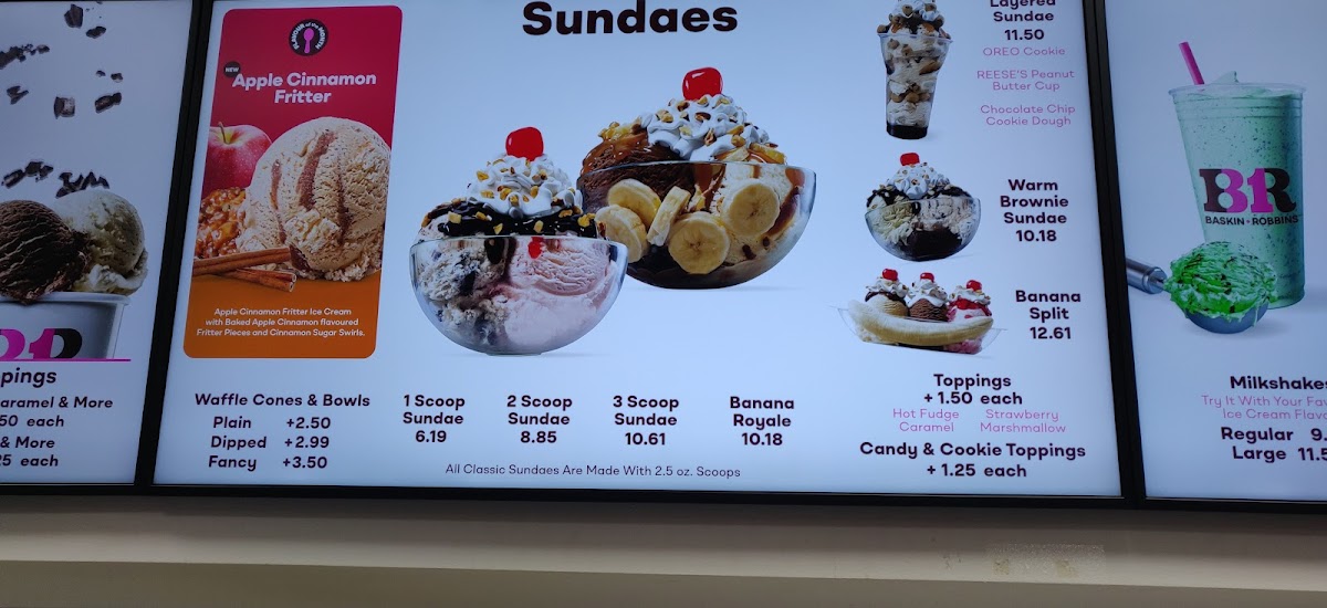 Baskin Robbins Photo Menu 2