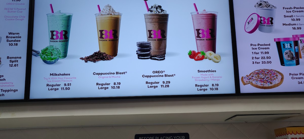 Baskin Robbins Photo Menu 3