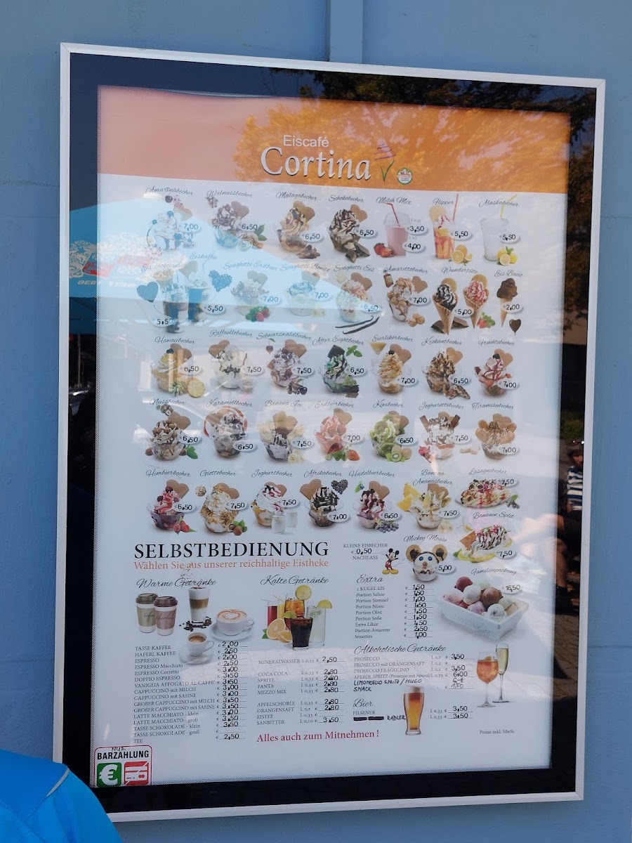 Eiscafé Cortina Photo Menu 1