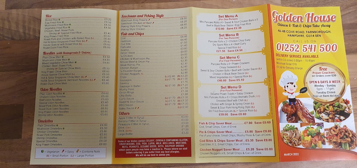 Golden House Photo Menu 5
