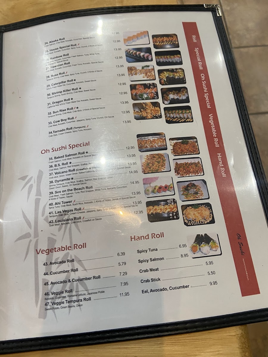 OH! Sushi Photo Menu 2