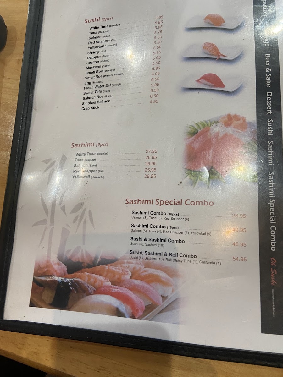 OH! Sushi Photo Menu 3