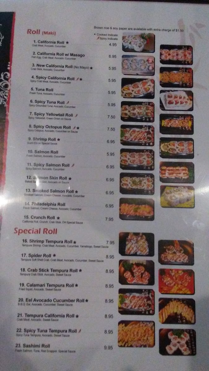 OH! Sushi Photo Menu 5