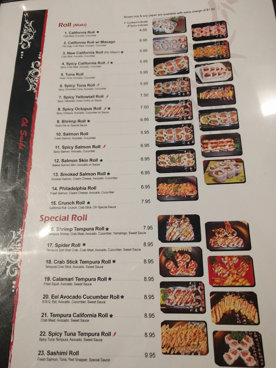 OH! Sushi Photo Menu 6