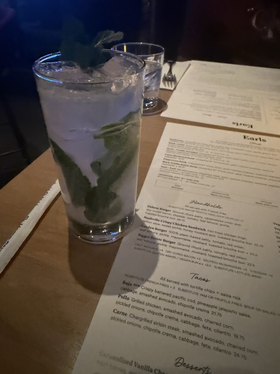 Earls Kitchen + Bar Photo Menu 2