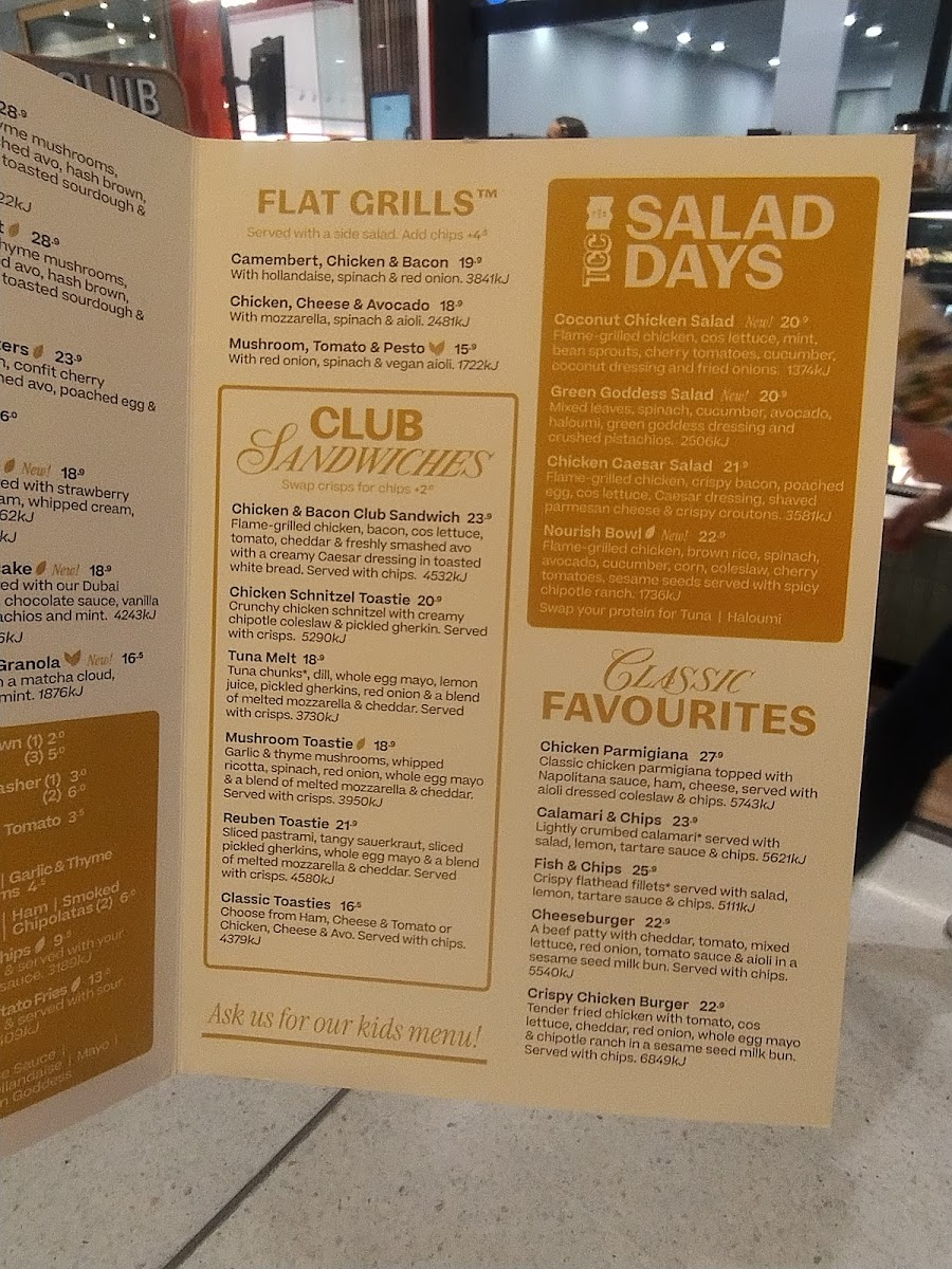 The Coffee Club Photo Menu 2